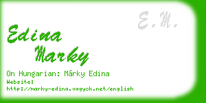 edina marky business card